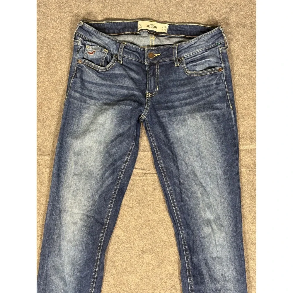 Hollister Super Skinny Jeans‎ Womens 5L W27 L33 Medium Wash Low Rise Denim Pants